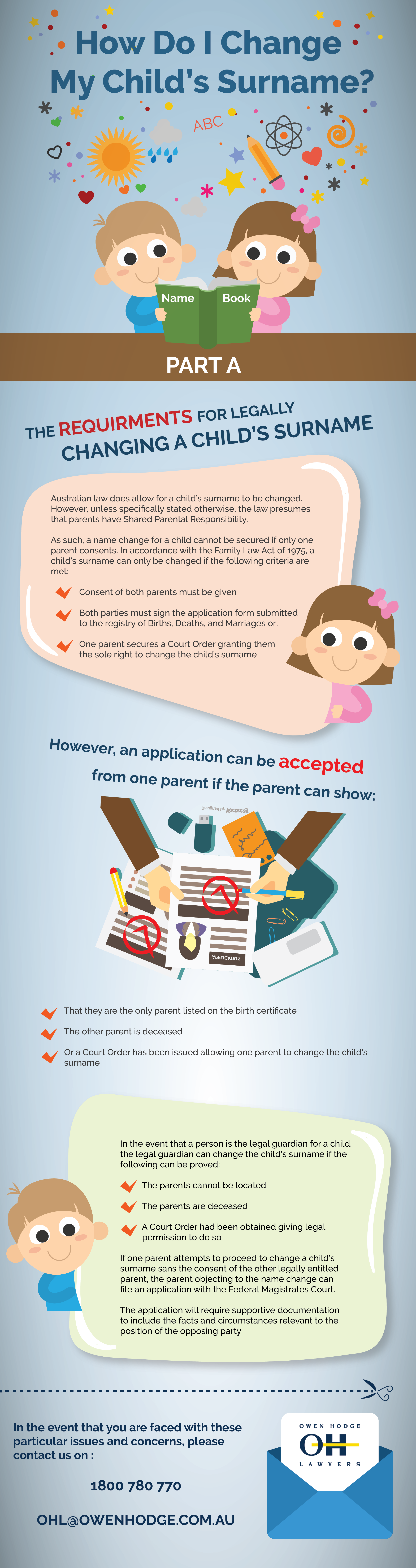 How To Change A Child s Surname Owen Hodge Lawyers