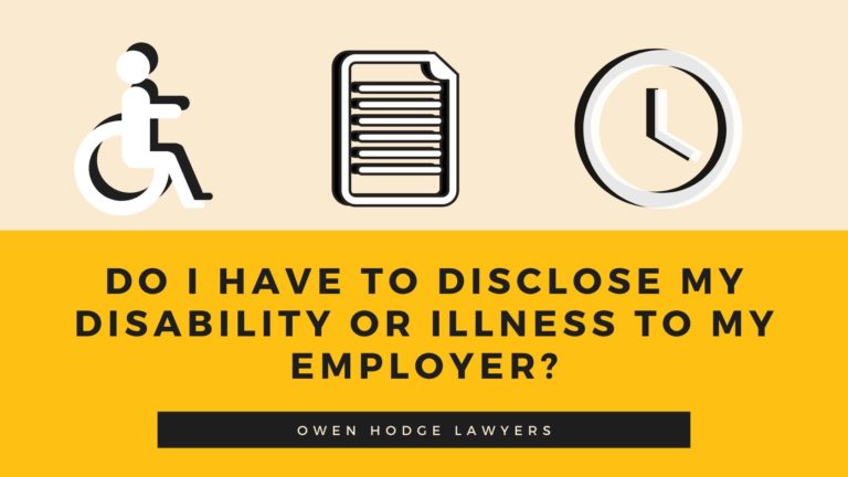 Do I Have To Disclose My Disability Illness To My Employer Owen 